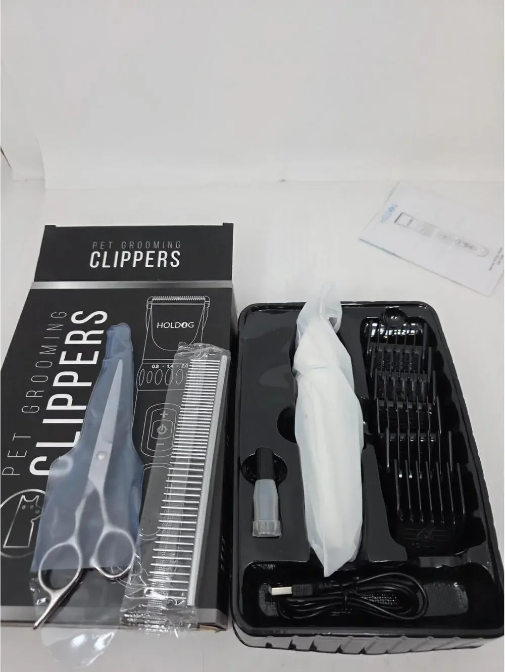 NEW HOLDOG Pet Grooming Clipper Set with Accessories
